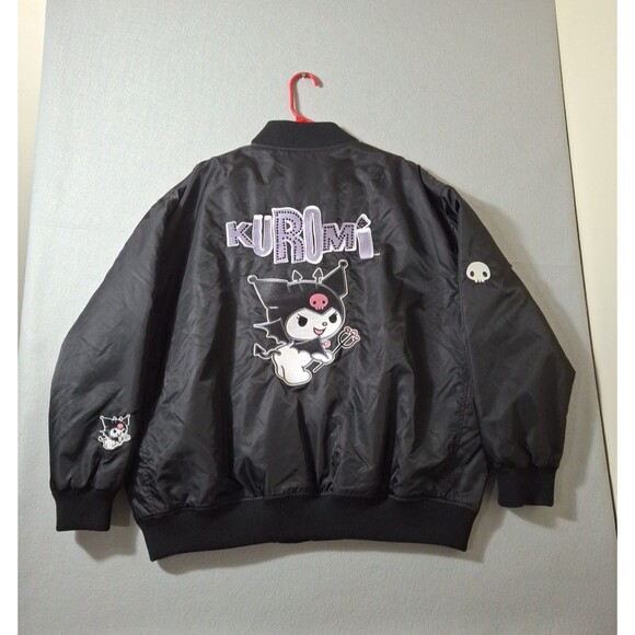 Kuromi Hello Kitty & Friends x Forever 21 Medium Sanrio Collab Bomber Jacket EMO - Picture 13 of 16